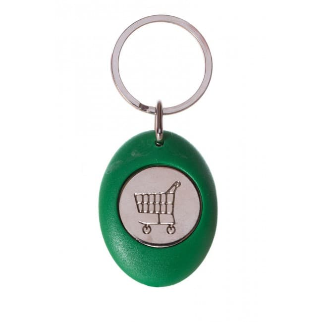 Custom Printed Trolley Coin Keyring - Image 3