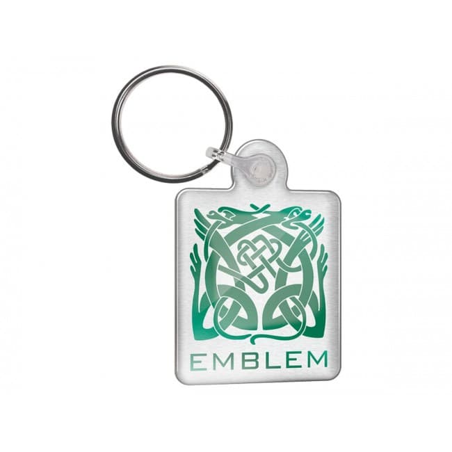 Custom Printed Single sided metal keyrings