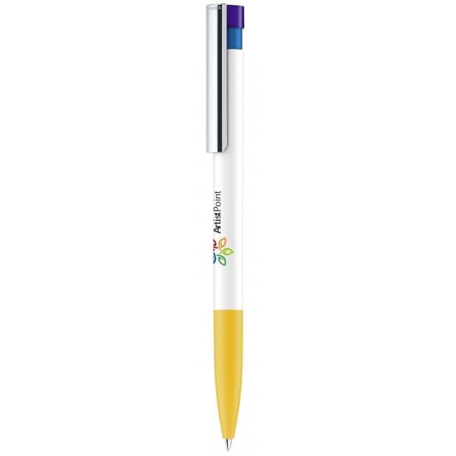 Custom Printed senator Liberty plastic ball pen with soft grip, metal clip & Xtreme Branding