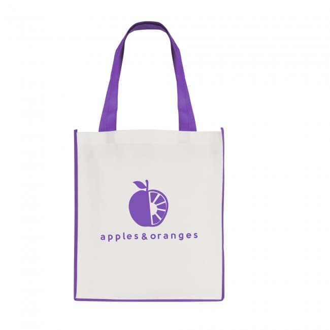 Custom Printed Large Recyclable Non-Woven Contrast Shopper - Image 8