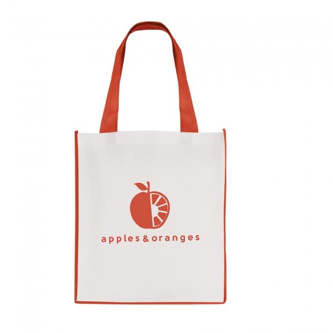 Custom Printed Large Recyclable Non-Woven Contrast Shopper - Image 7