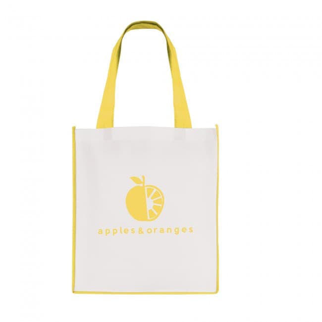 Custom Printed Large Recyclable Non-Woven Contrast Shopper - Image 6