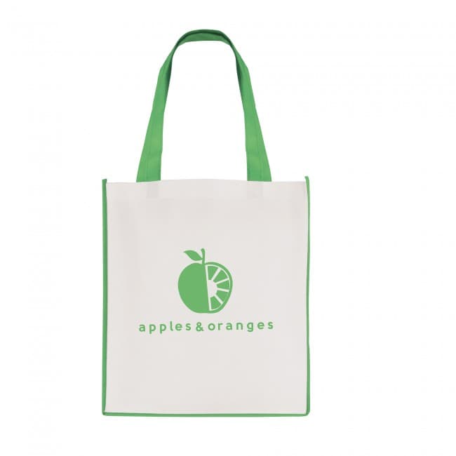 Custom Printed Large Recyclable Non-Woven Contrast Shopper - Image 2