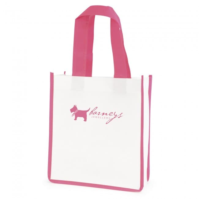 Custom Printed Mini Contrast  Recyclable Non-Woven Shopper - Image 5