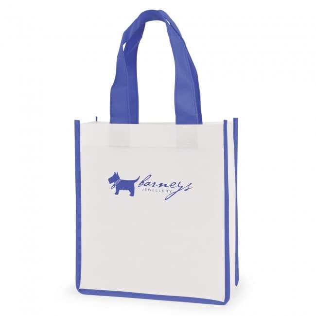 Custom Printed Mini Contrast  Recyclable Non-Woven Shopper - Image 7