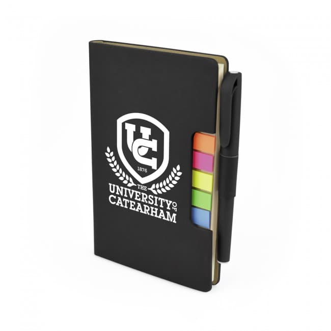 Custom Printed Notebook Flag and Pen Set - Image 1