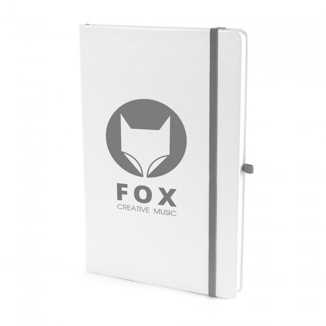 Custom Printed A5 White Notebook - Image 1