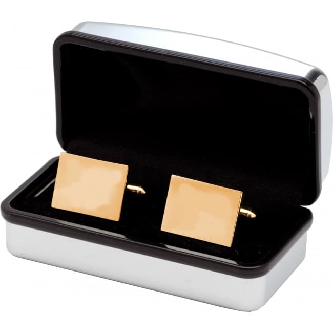 Custom Printed Gold Plated Cufflinks - Image 3