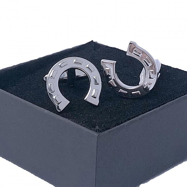 Custom Printed Horse Shoe Cufflinks