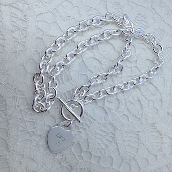 Custom Printed Arcas Silver Plated Chain Necklace