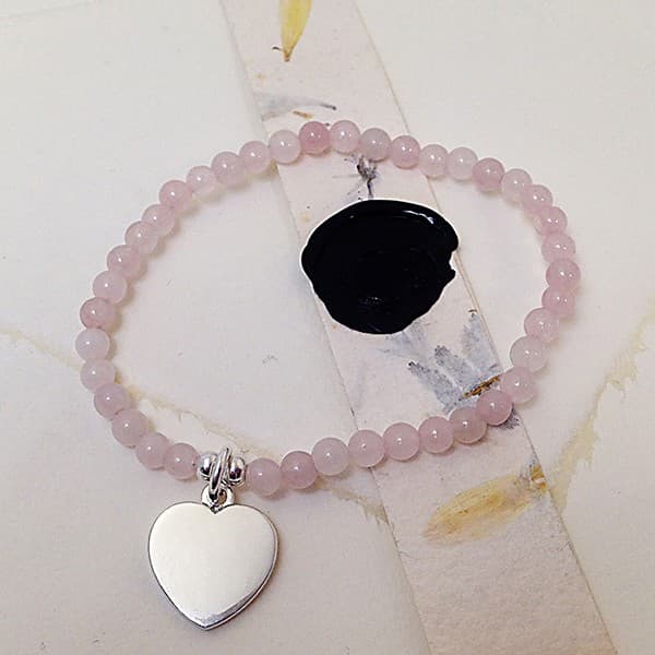 Custom Printed Rosario Childrens Pink Pearl Bracelet