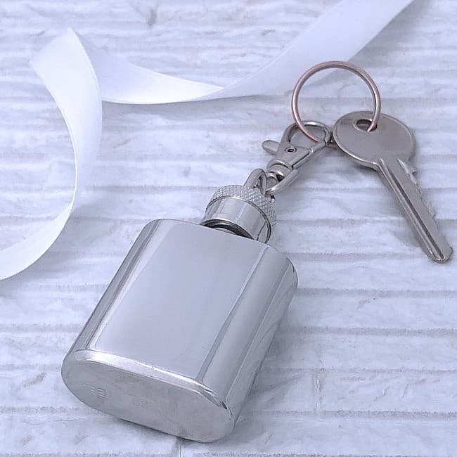 Custom Printed 1oz Keyring Flask - Image 1