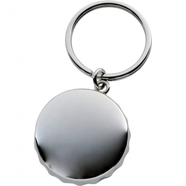 Custom Printed Bottle Cap Bottle Opener Keyring