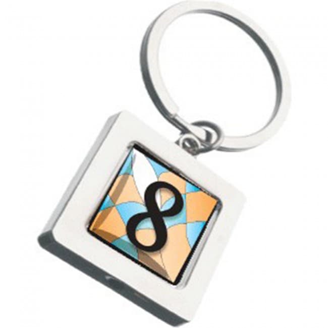 Custom Printed Spinning Keyring - Promotional