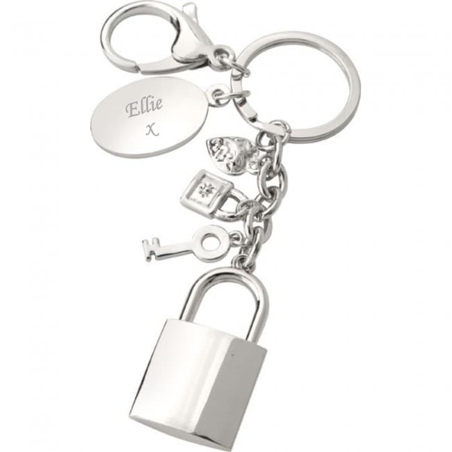 Custom Printed keyring with charms