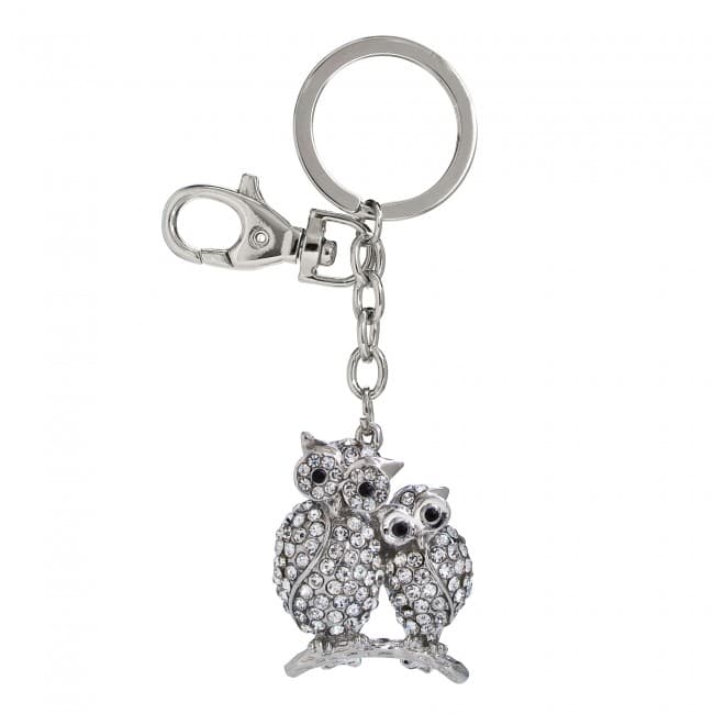 Custom Printed two owls keyring