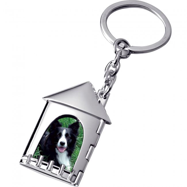 Custom Printed kennel photoframe keyring