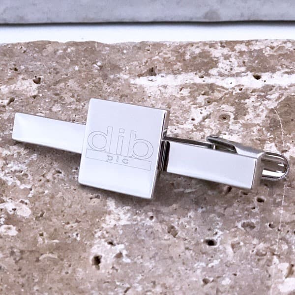 Custom Printed Engraved Tie Slide - Square