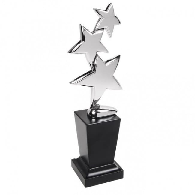 Custom Printed Triple Star Trophy