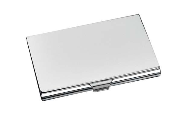 Custom Printed Classic Business Card Case - Chrome Plated