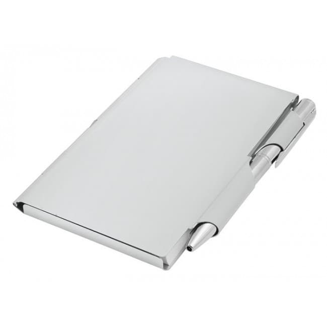 Custom Printed Notebook & Pen - Aluminium