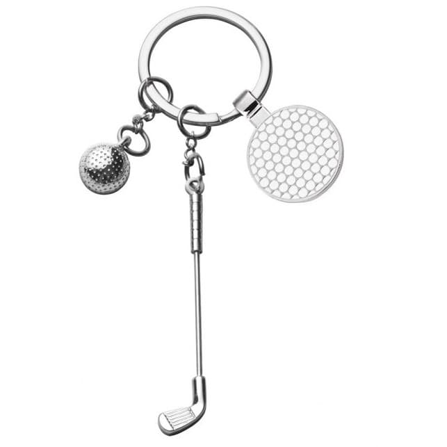 Custom Printed Golf Club and Ball Keyring