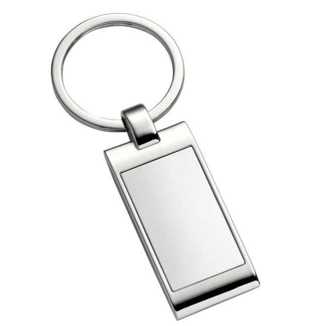 Custom Printed Recess Keyring - Rectangular