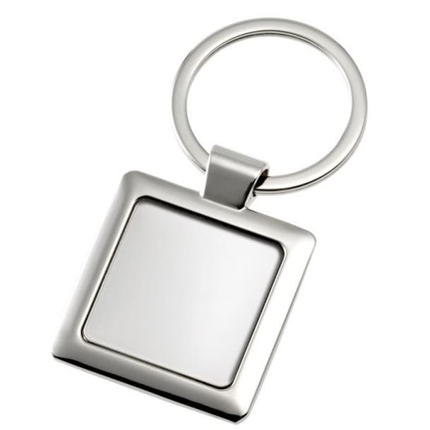 Custom Printed Recess Keyring - Square