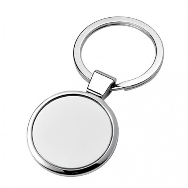 Custom Printed Recess Keyring - Round