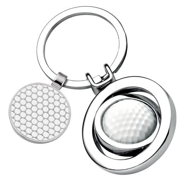 Custom Printed Spinning Golf Ball Keyring