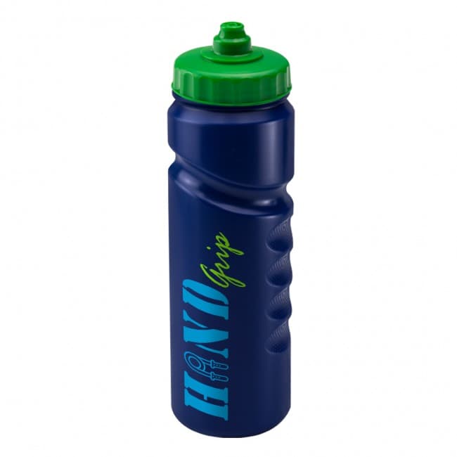 Custom Printed Finger Grip 750ml Blue