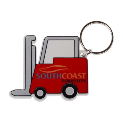 Branded Forklift Shaped  Keyring