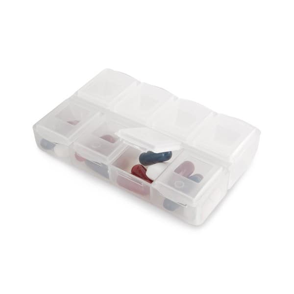 Branded Pill Box With 8 Compartments