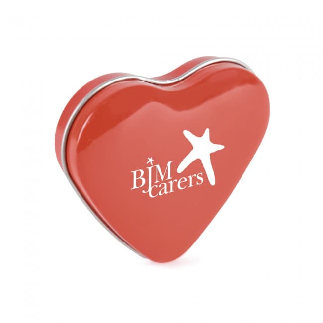 Custom Printed Heart Mint Tin