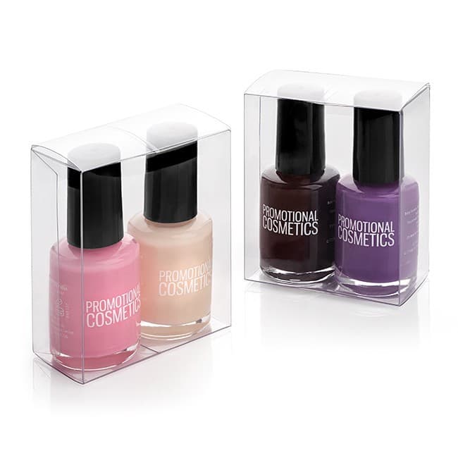 Branded 2pc Nail Polish Set in a PVC Box