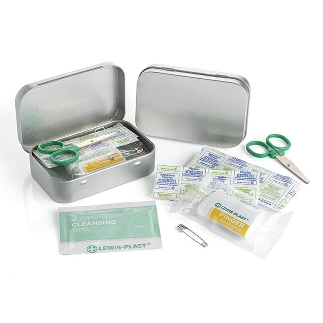 Branded First Aid Kit in a Tin