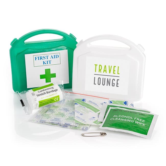 Branded First Aid Kit in a Plastic Box