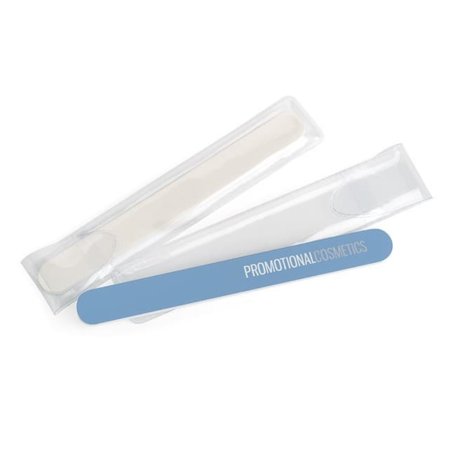 Branded White Foam Backed Emery Board/Nail File 18cm