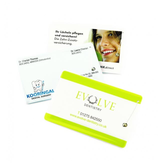 Branded Dental Floss Credit Card printed 1-colour 2 side