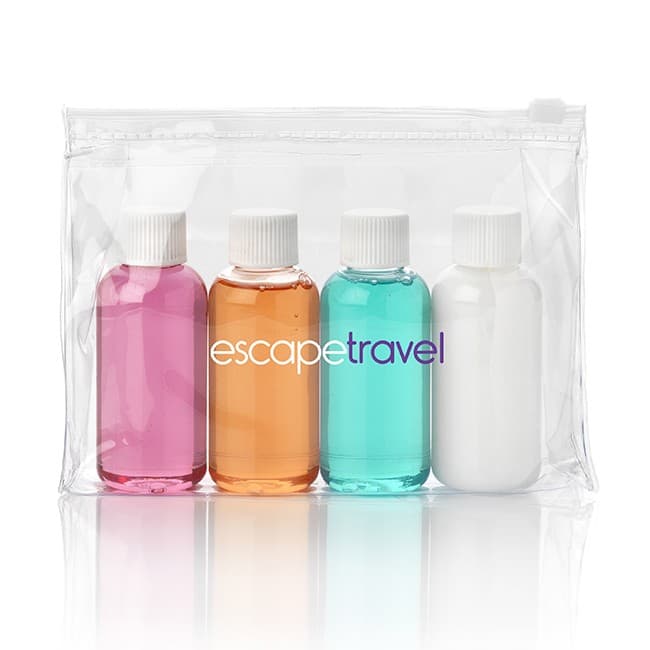 Custom Printed Travel Toiletry Gift Set in a Bag