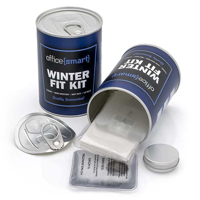 Custom Printed Winter Survival  Handy Can Kit