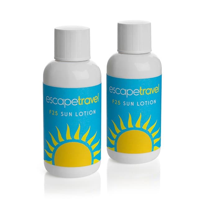 Custom Printed SPF25 Sun Lotion In A Bottle, 50ml