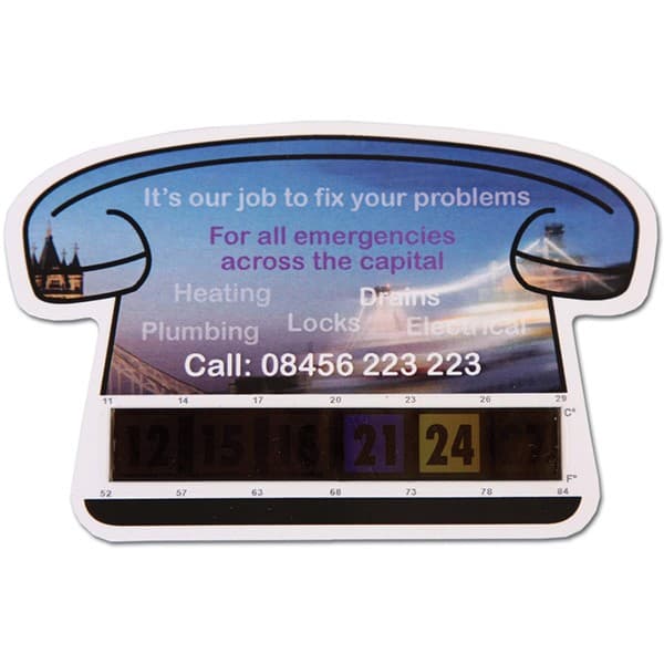 Custom Printed Small Temperature Gauge Cards - Image 1