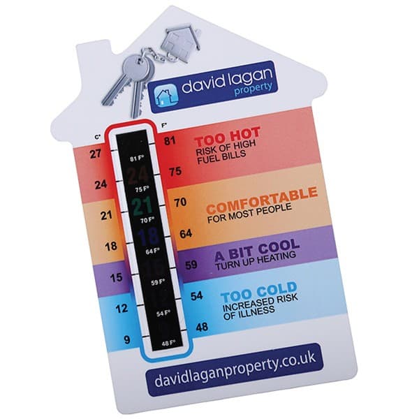 Branded House Temperature Gauge Card