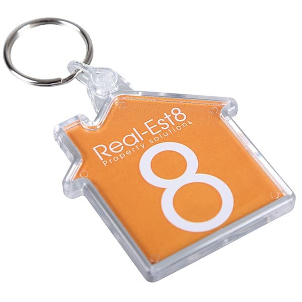 Branded Acrylic House Keyring