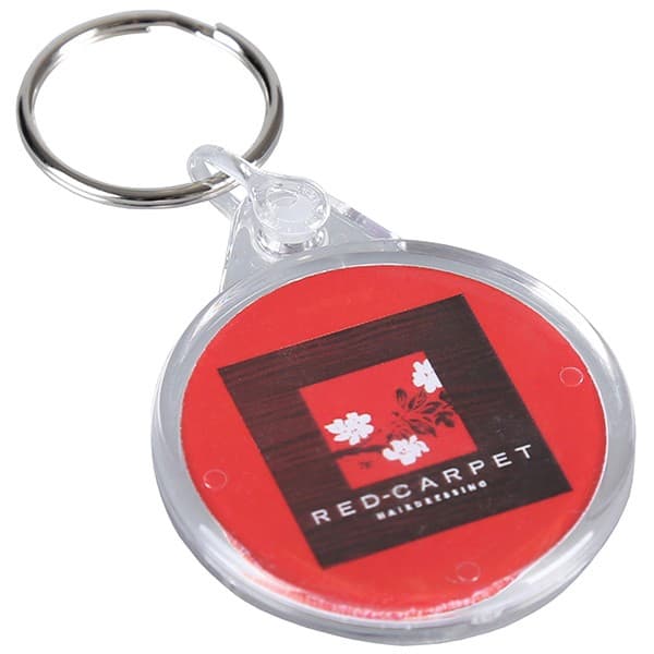 Custom Printed Acrylic Round Keyring