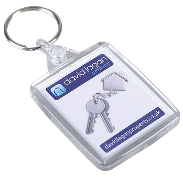 Custom Printed Acrylic Passport Keyring