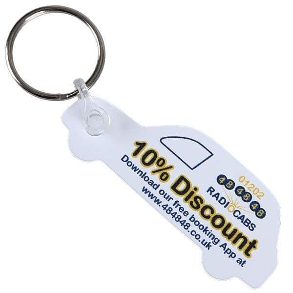 Branded Flexible Plastic Keyring - Image 3