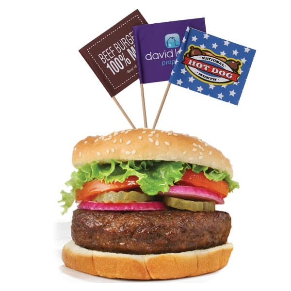 Custom Printed Food Pick Flags