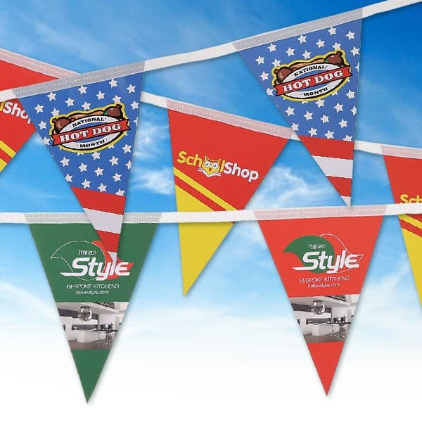 Custom Printed Outdoor Bunting Triangle